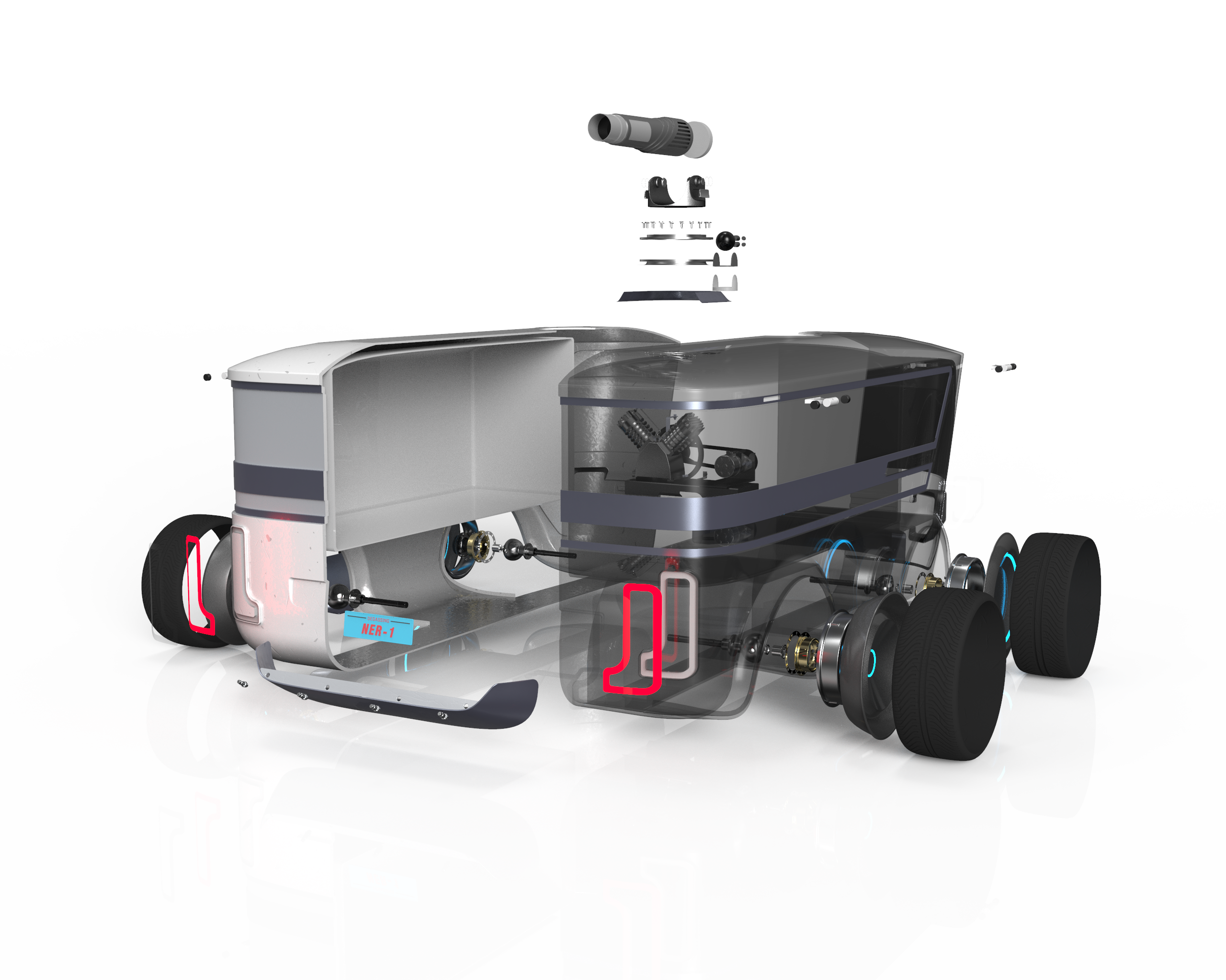 Medical transportation，Future concept, community, micro，