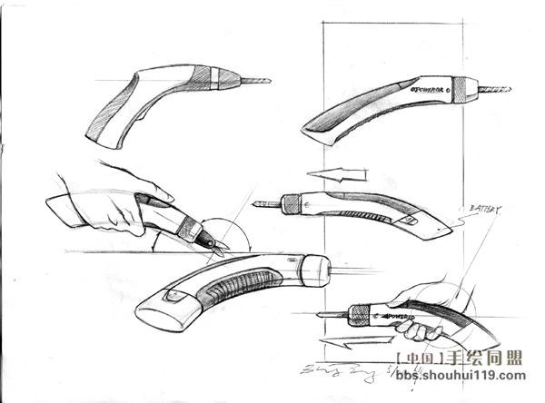 Hand drawn products，sketch，design sketch，