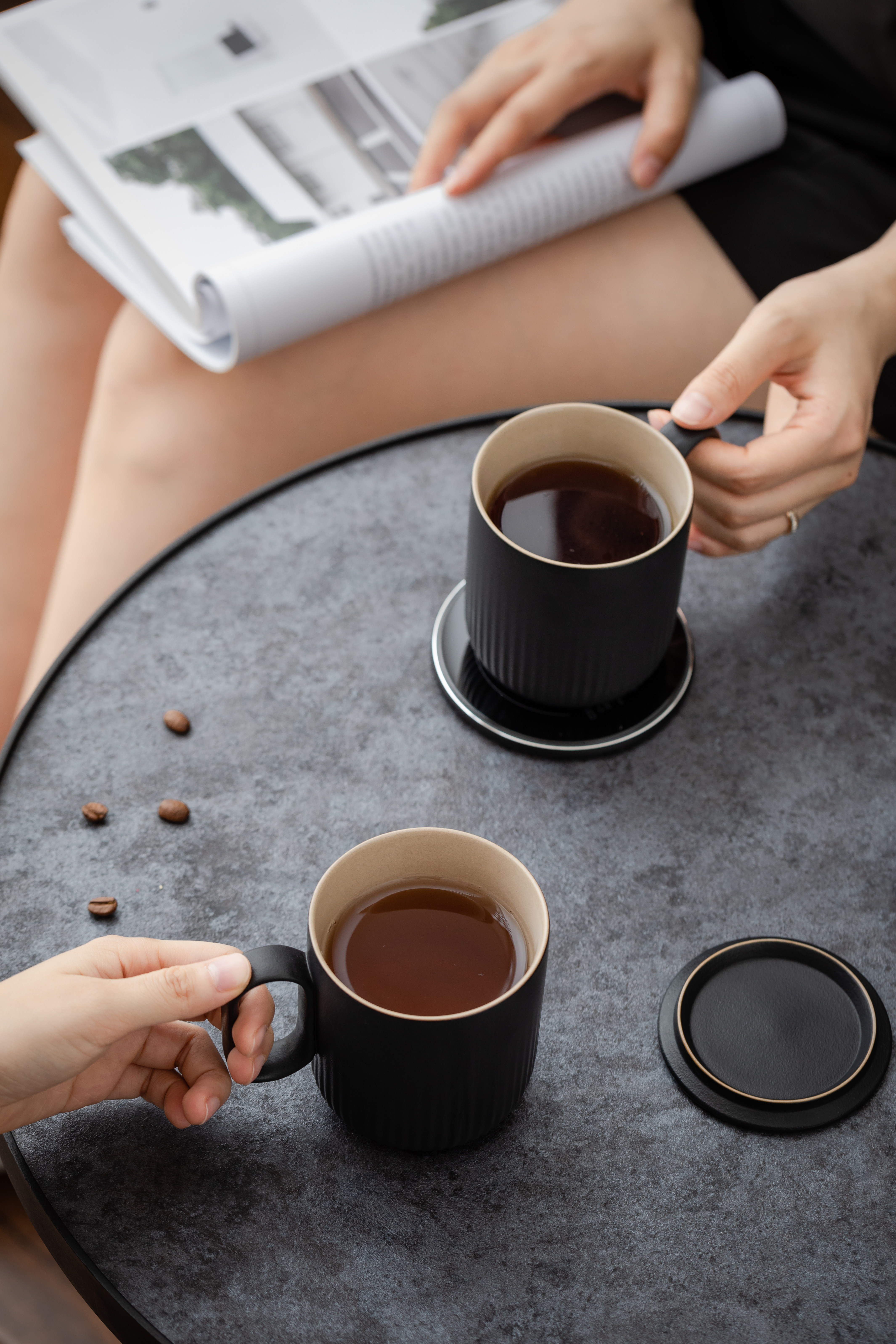 Into a tea appliance，small home appliances，Thermostatic cup，heat preservation，Into a tea life，Wireless charging，