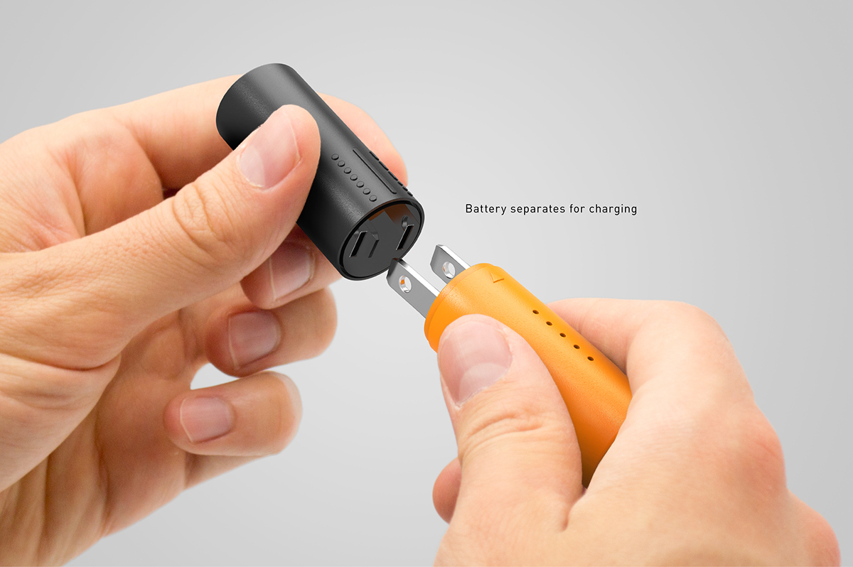 black，orange，Flashlight，flash lamp，SOS emergency，Separate charging，