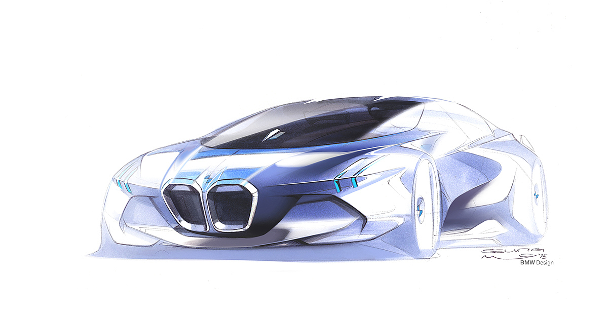 bmw，automobile，draft，bmw，Hand drawn，