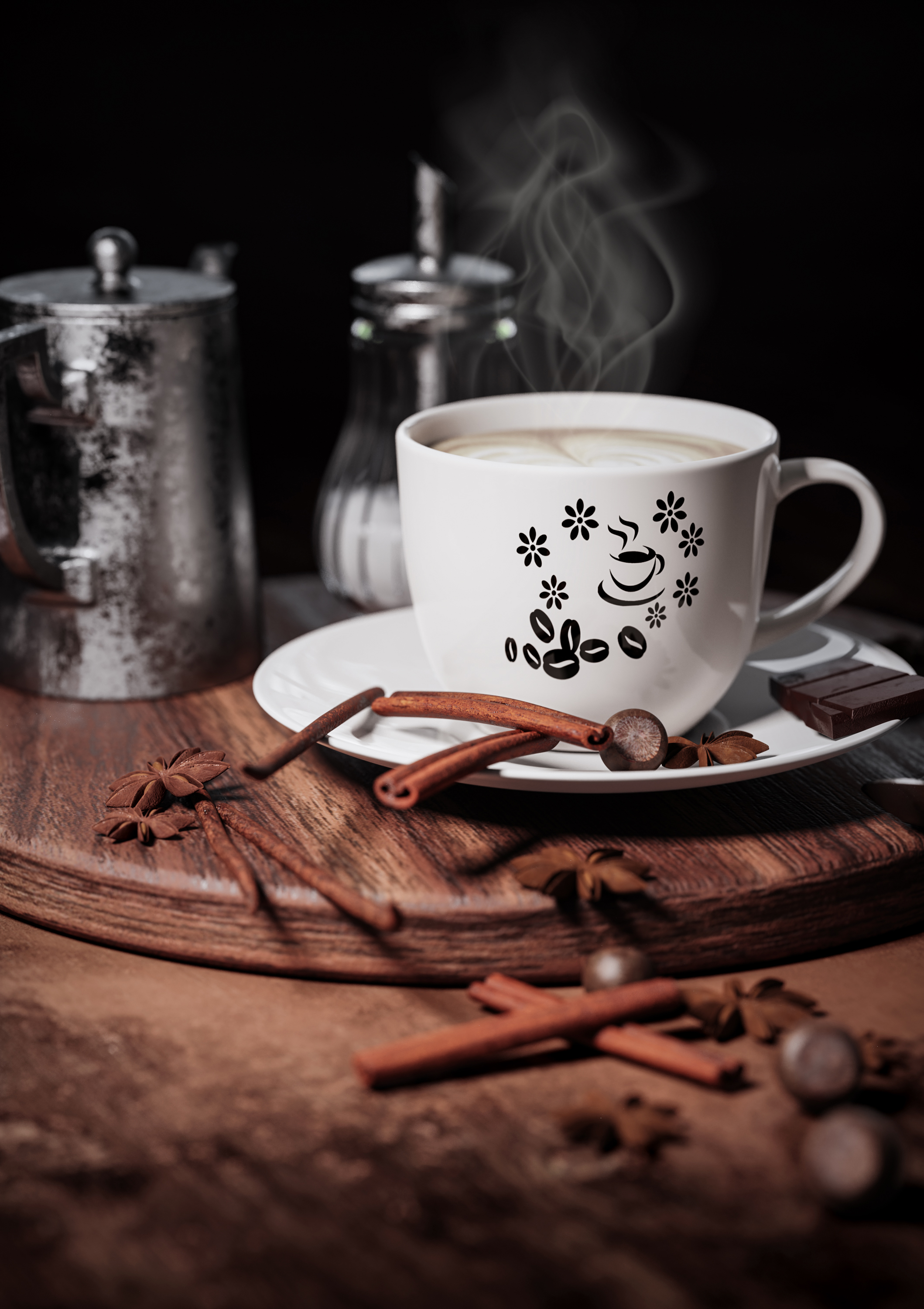 keyshot，Realistic rendering，indoor，food，Coffee，Home Furnishing，