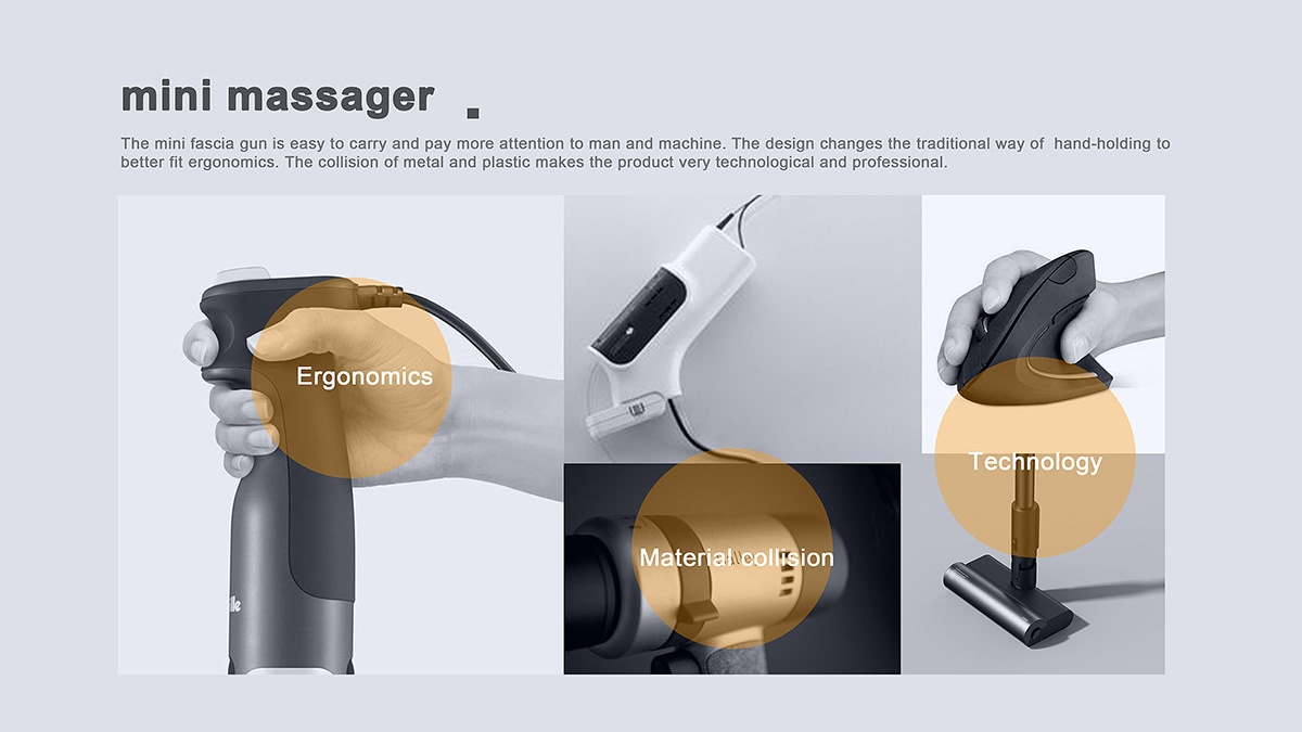 Husky design，Fascia gun，