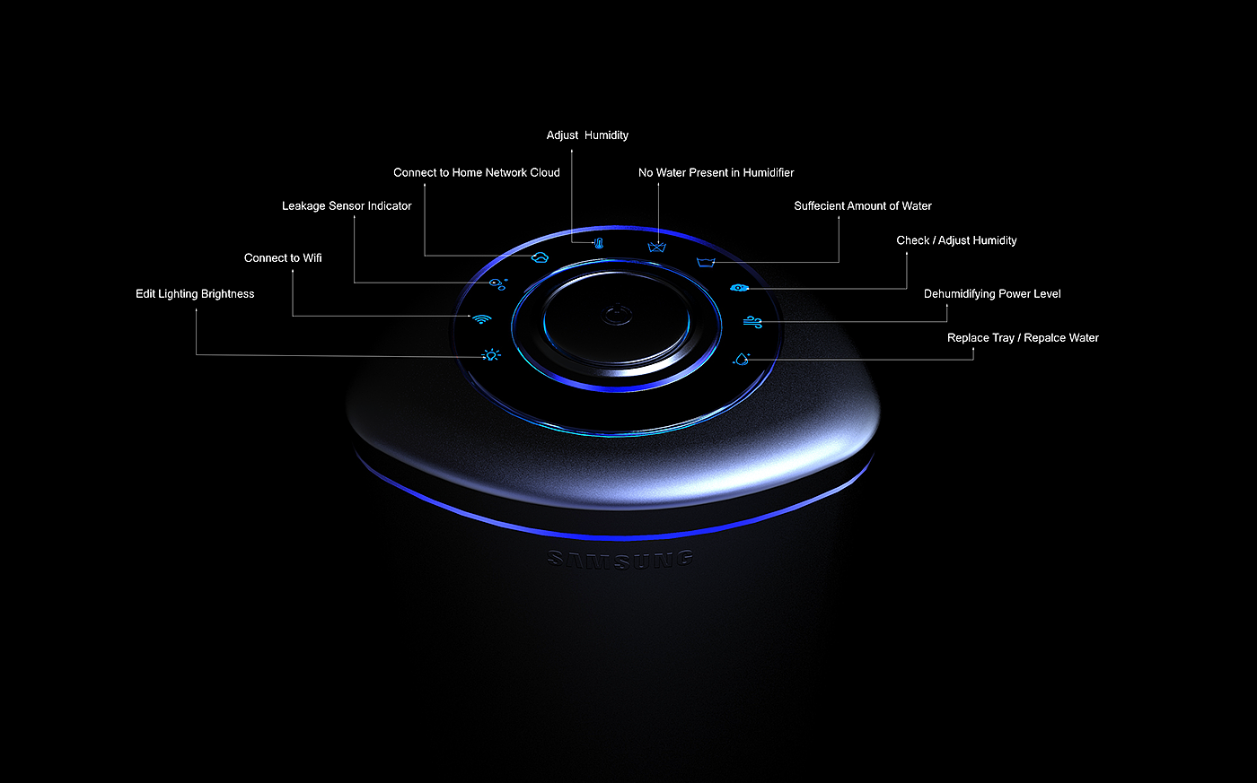 Samsung，Dehumidifier，air，pure，