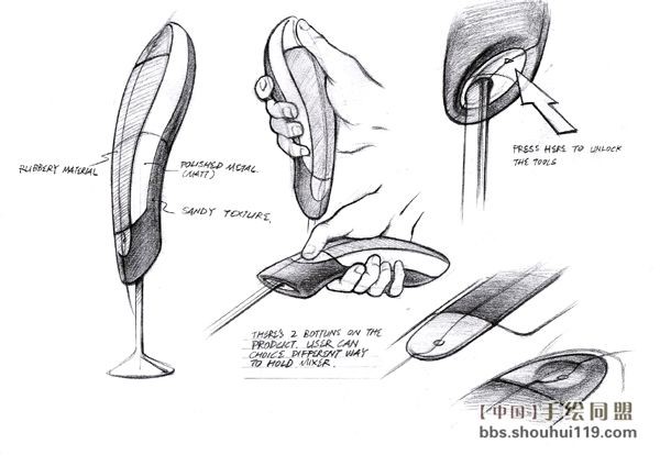 Hand drawn products，sketch，design sketch，