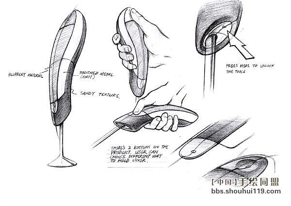 Hand drawn products，sketch，design sketch，