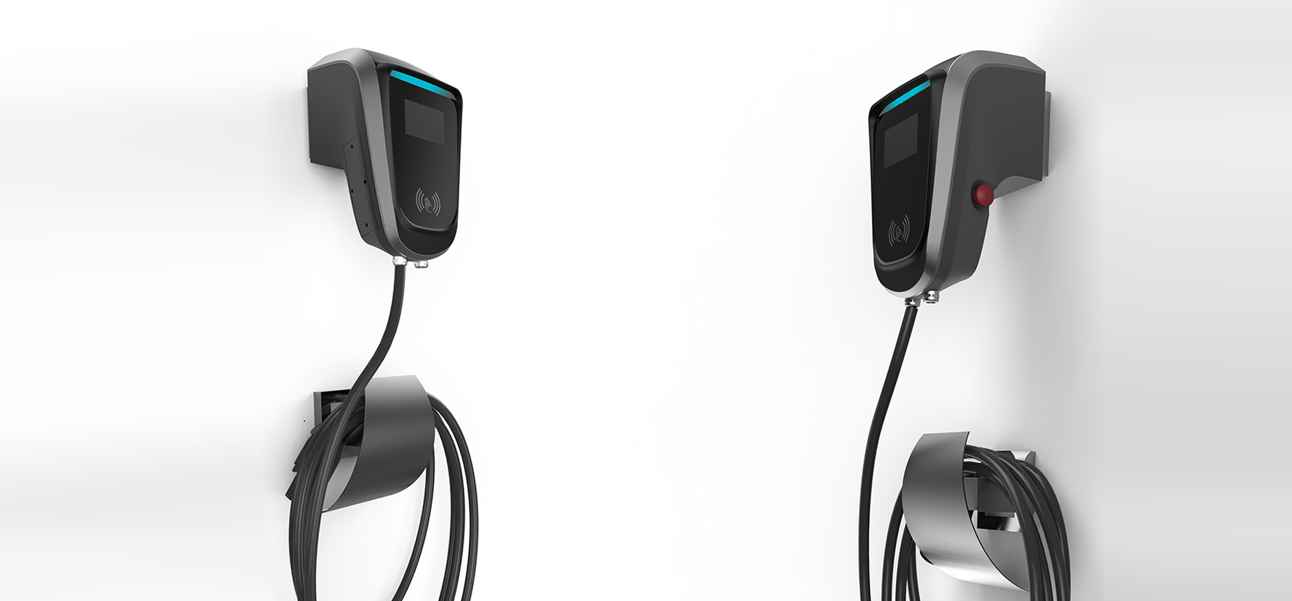 Charging pile，Wall mounted，Design，Round tower，science and technology，