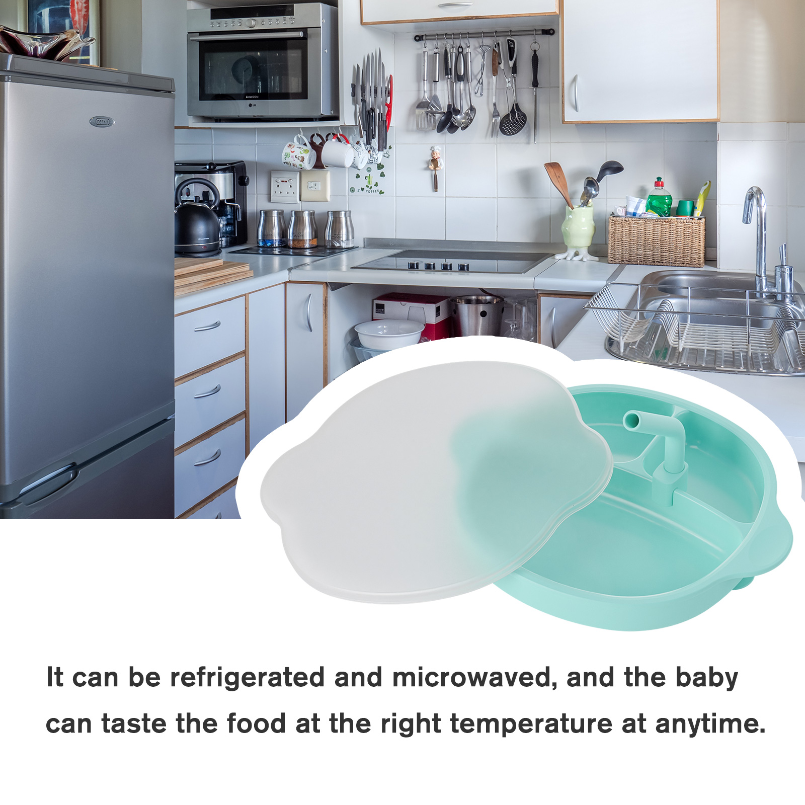 Dinner plate，Children's plate，silica gel，Silica gel plate，