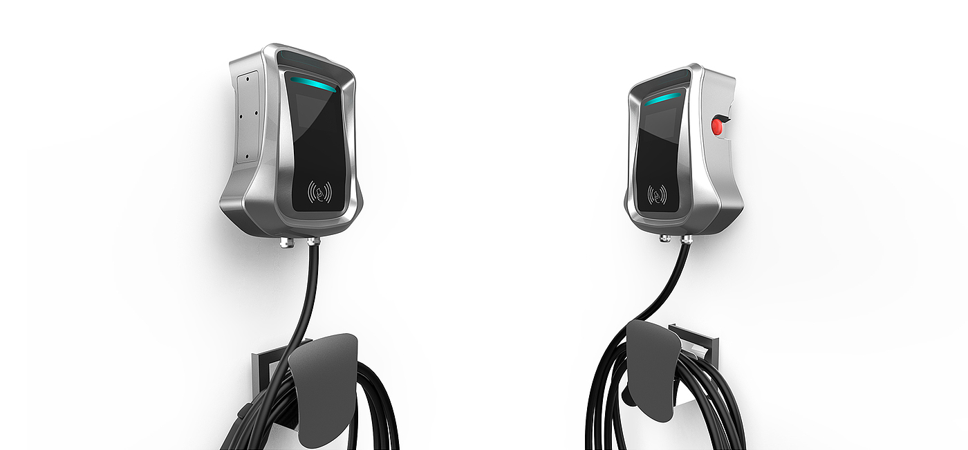 Charging pile，intelligence，concept，Design，Round tower，
