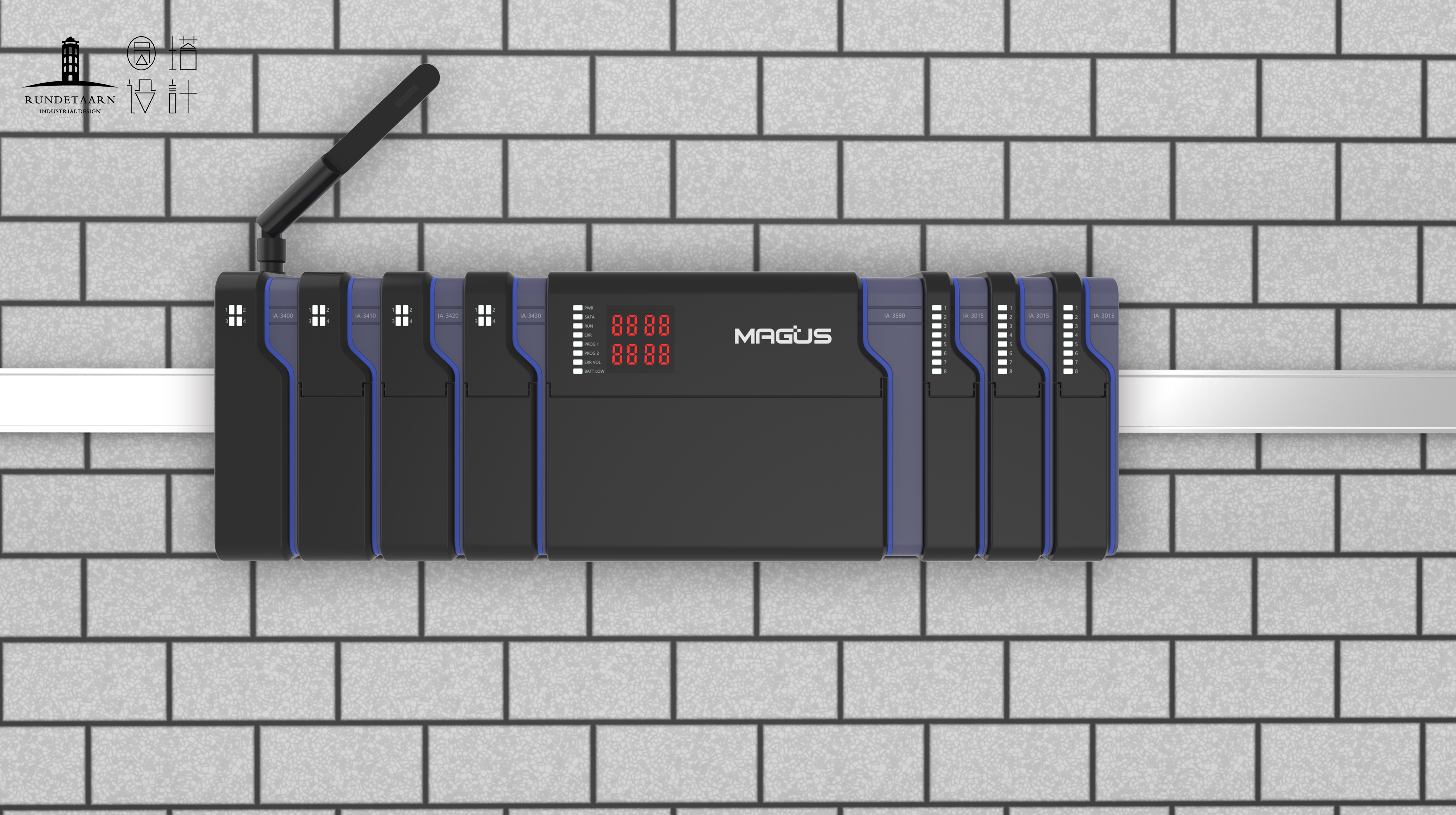 Intelligent control module，Design，Round tower，Industry，