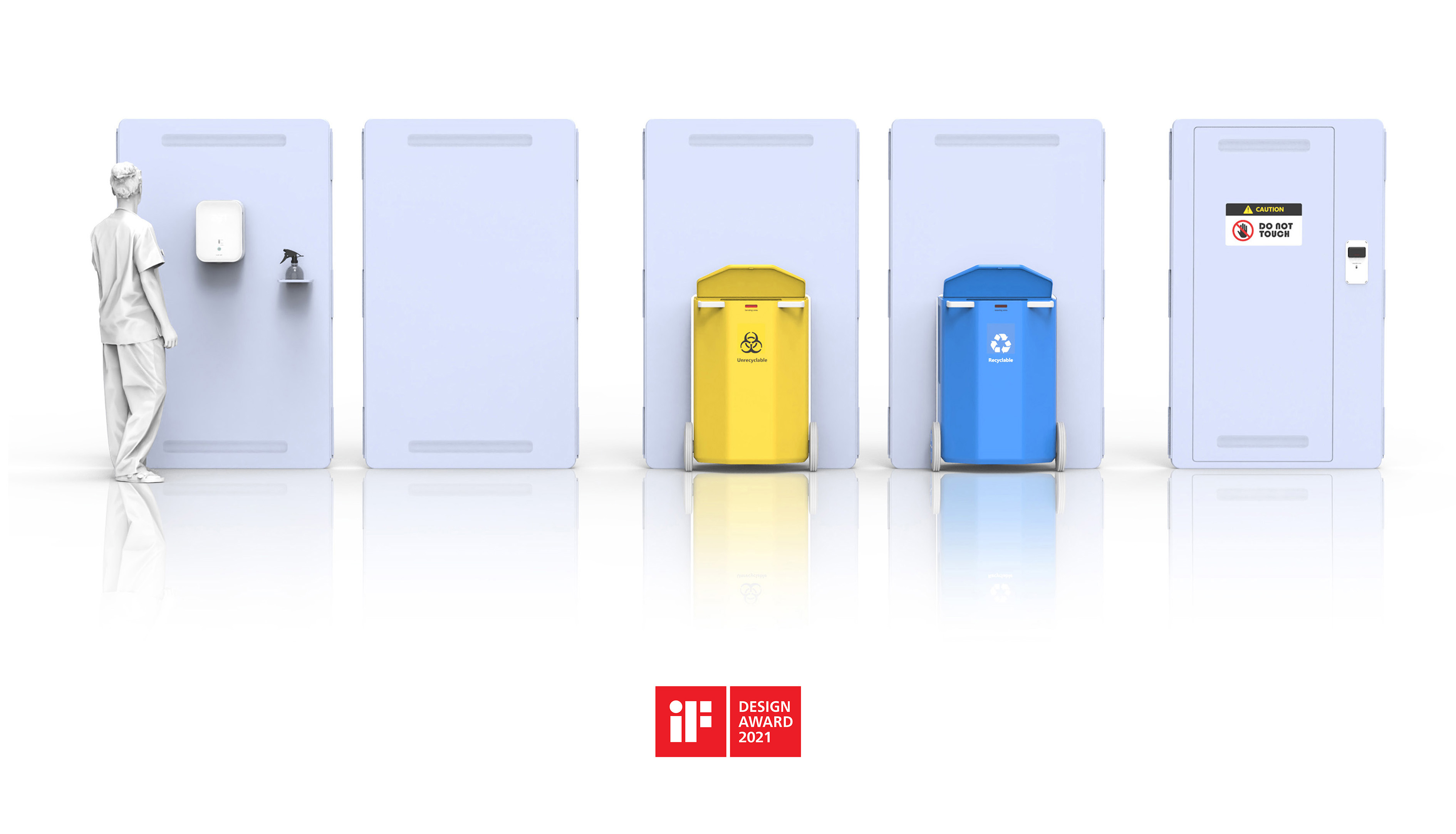 product design，medical care，epidemic prevention，Personal protection，system，If design award，