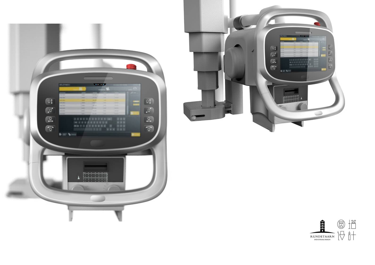 X-ray machine，Column，medical care，Design，Round tower，