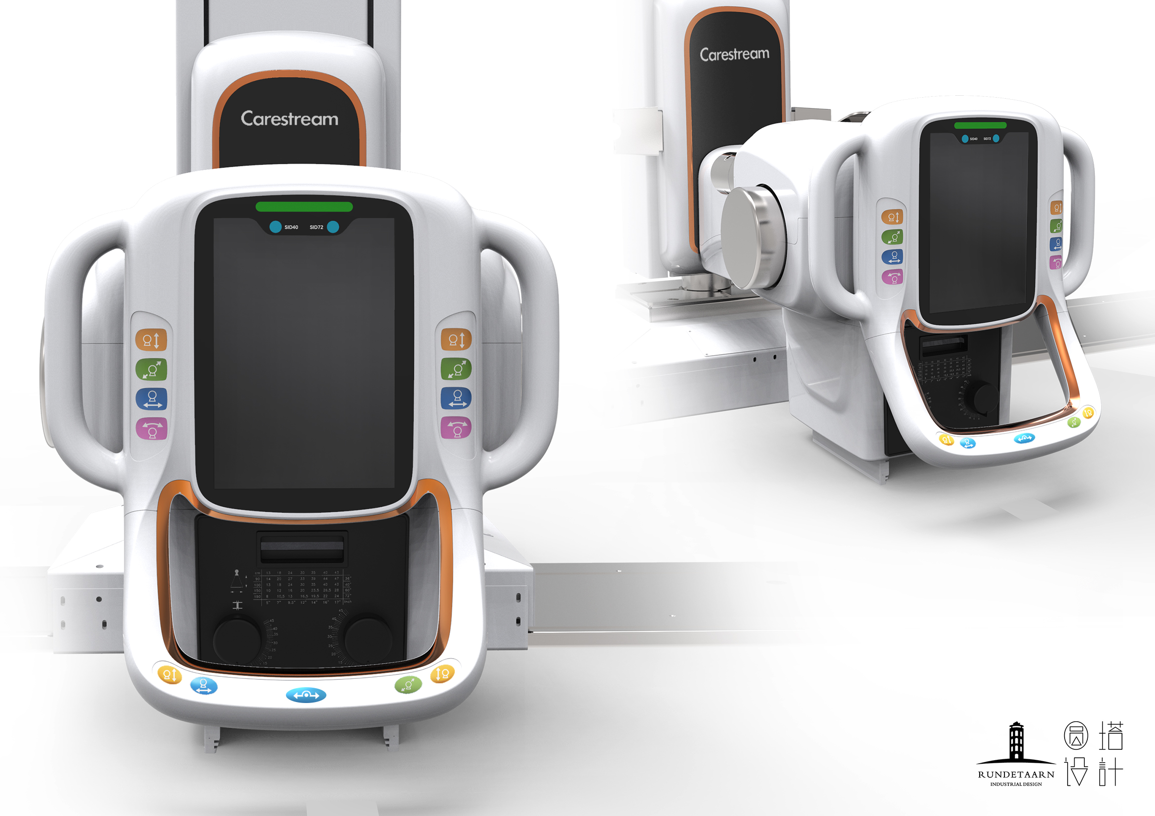 X-ray machine，medical care，Design，Round tower，