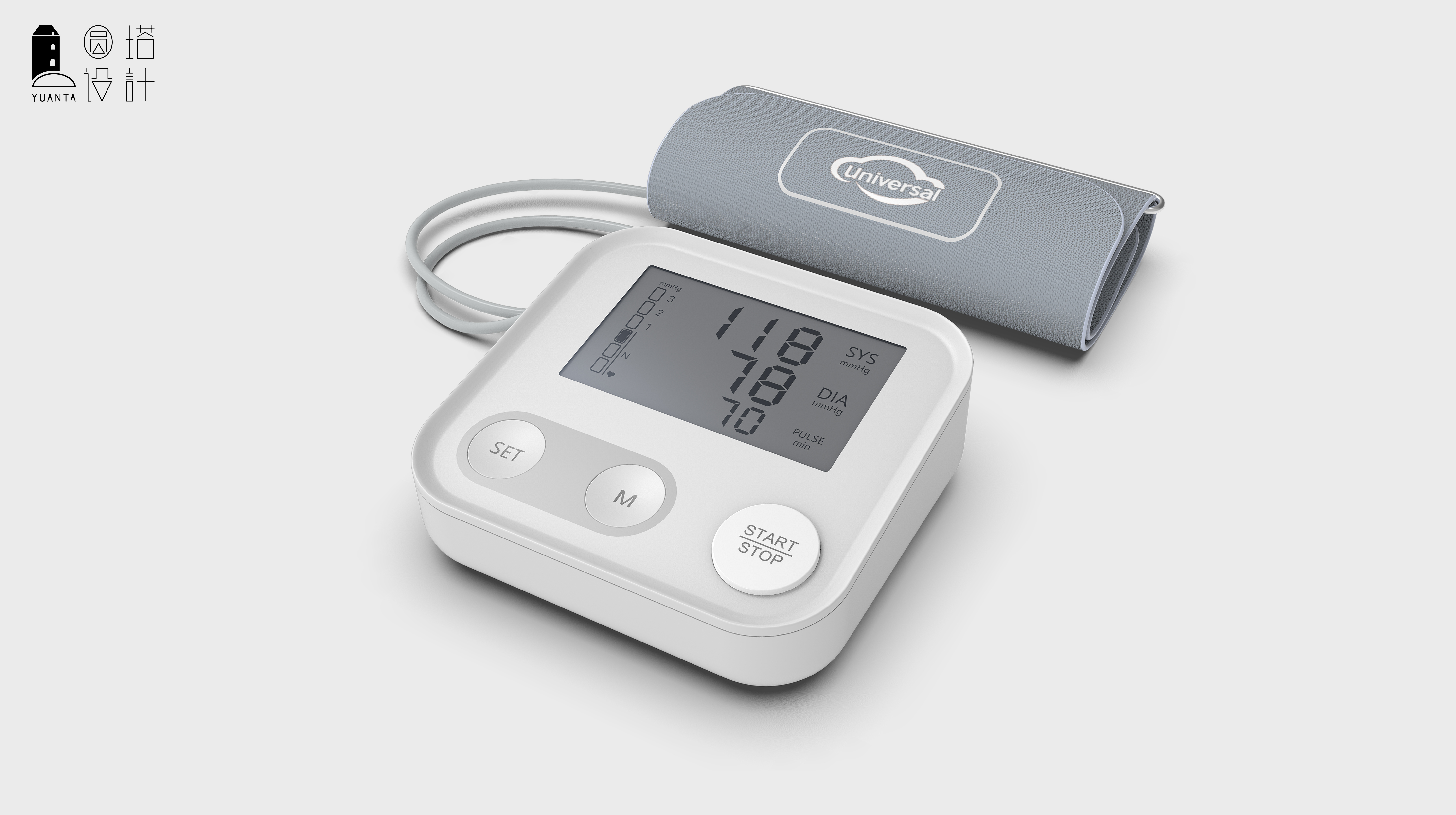 sphygmomanometer，medical care，nursing，Design，Round tower，