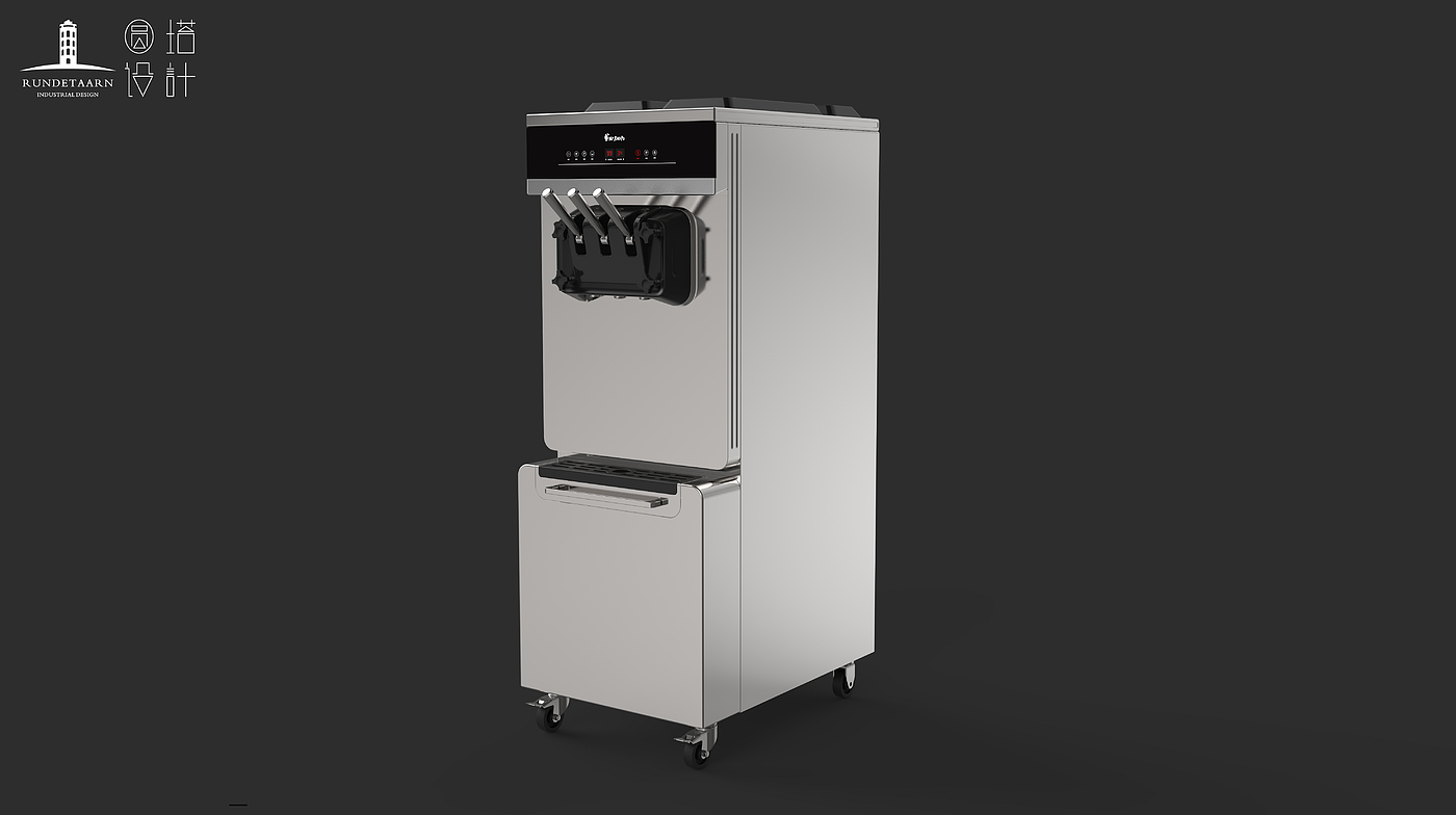 Ice cream machine，household，Design，Round tower，