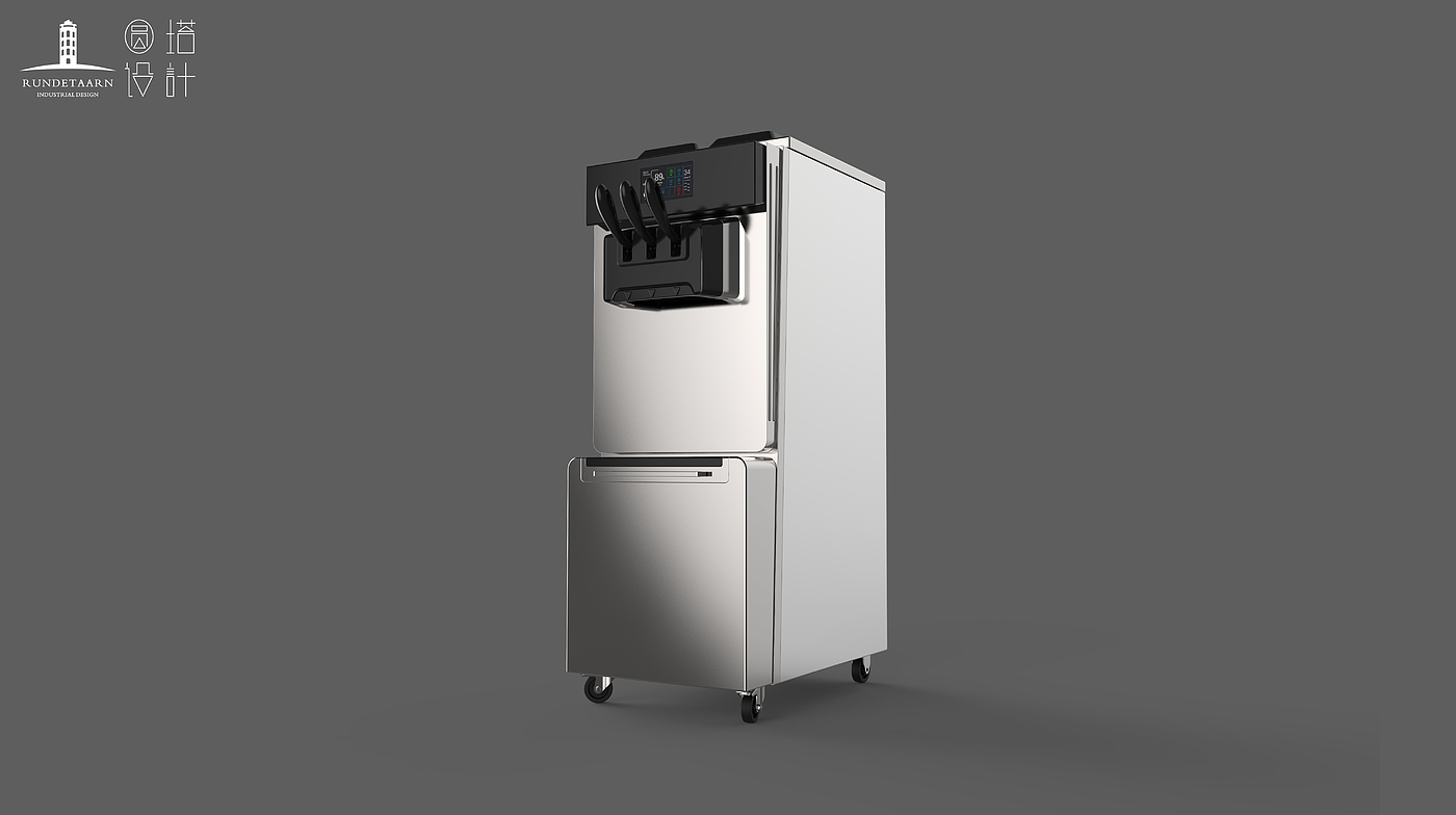 Ice cream machine，household，Design，Round tower，