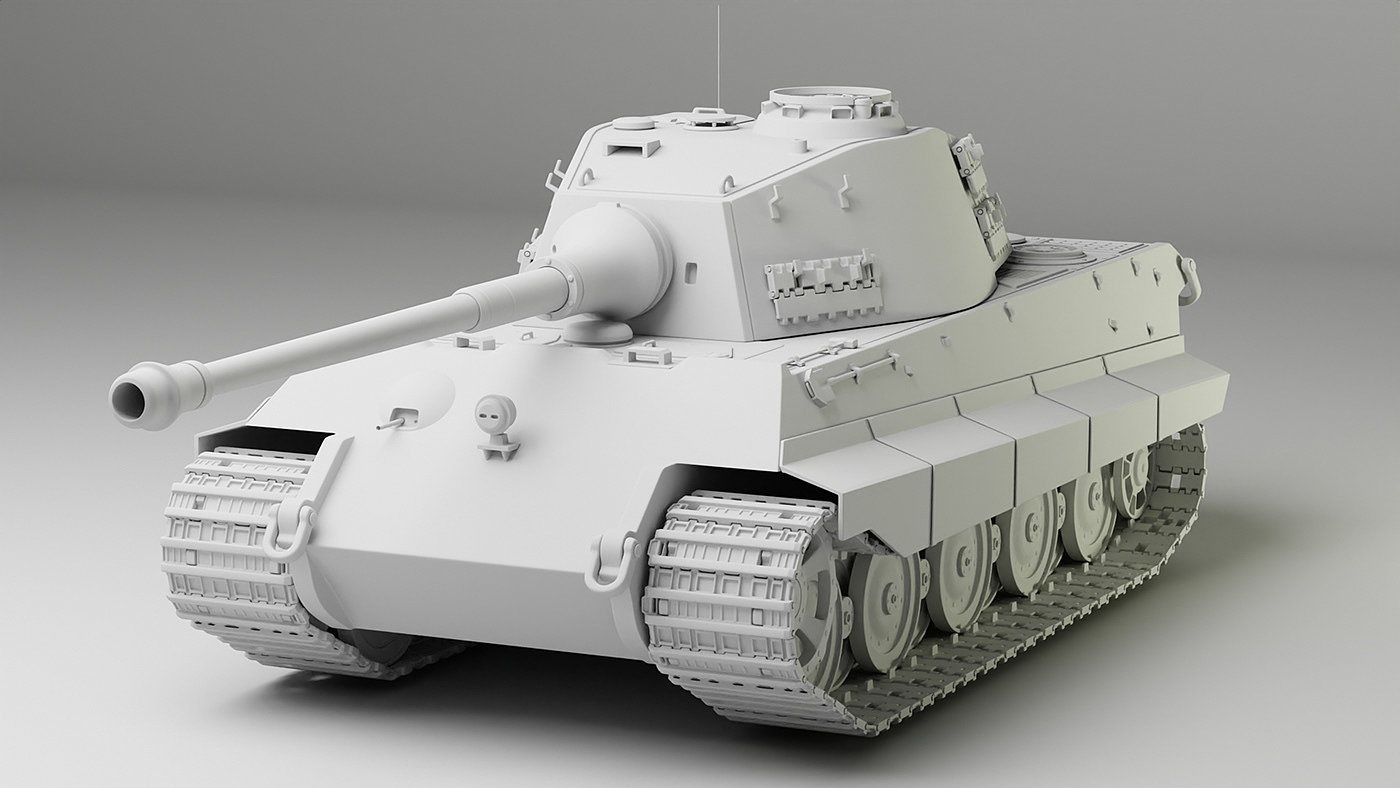 The King，Tank，Digital modeling，