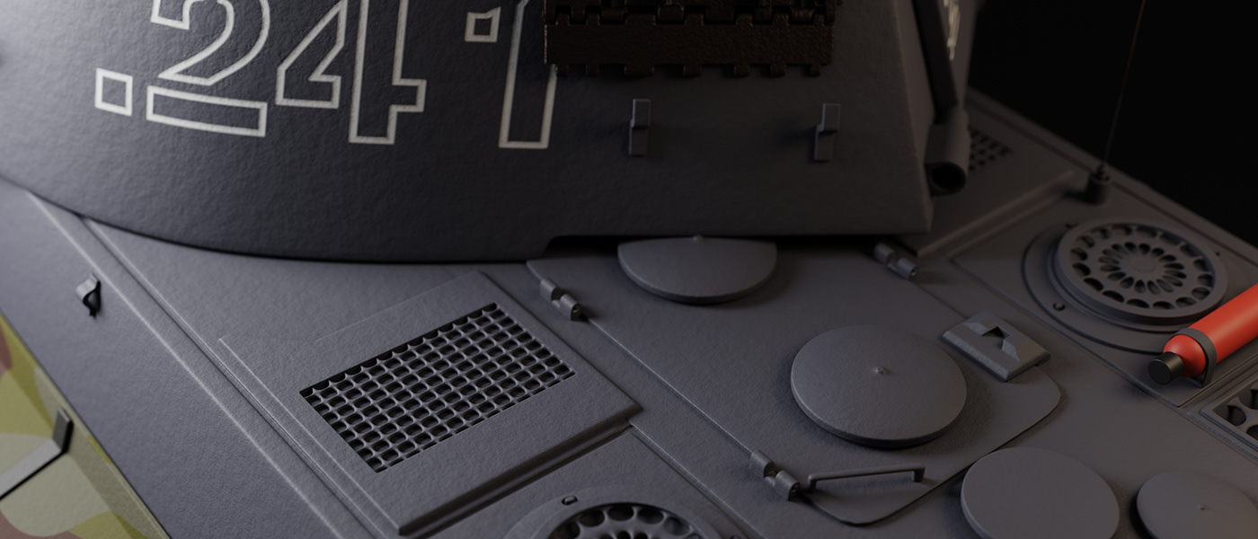 The King，Tank，Digital modeling，