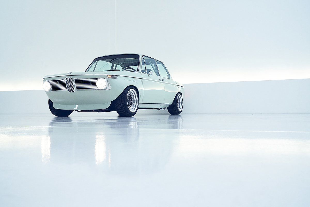 BMW 2002，汽车设计，绿色，