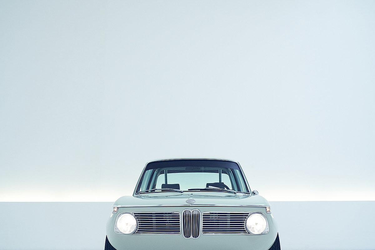 BMW 2002，汽车设计，绿色，