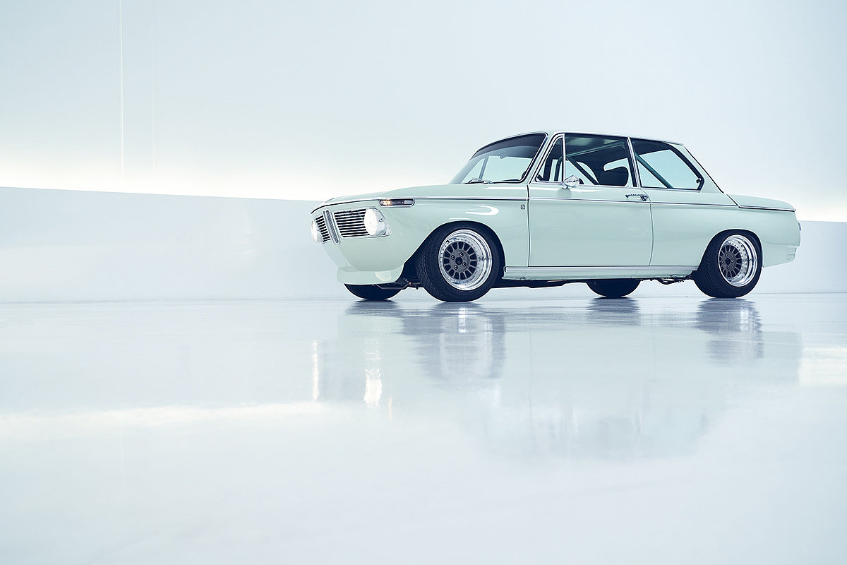 BMW 2002，汽车设计，绿色，