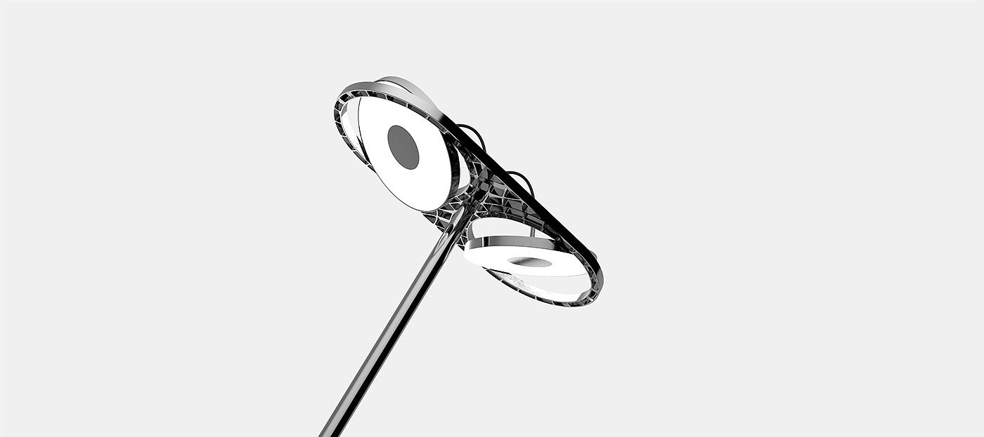 Duo Floor Lamp，Floor lamp，Metal，