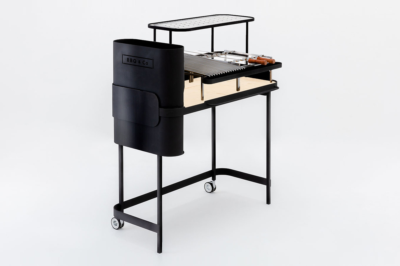 BBQ&co Grill，Japanese wood burning barbecue rack，black，