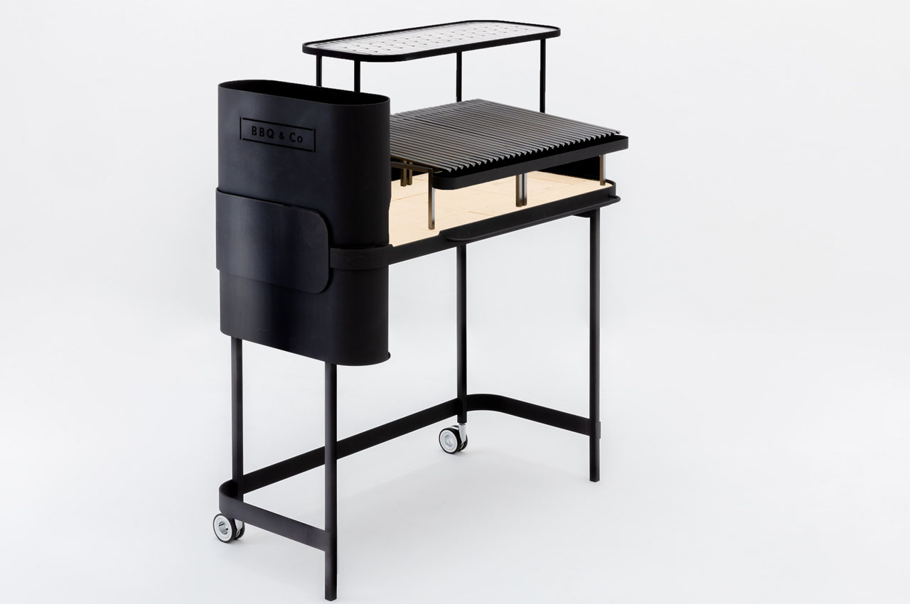 BBQ&co Grill，Japanese wood burning barbecue rack，black，