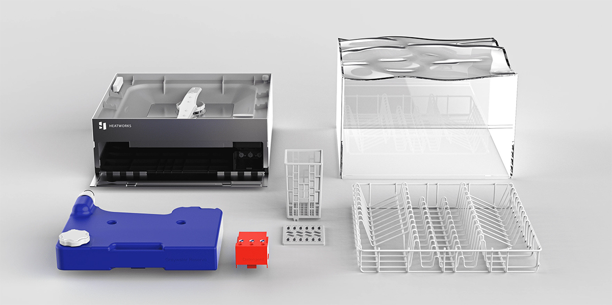 Heatworks Tetra，Countertop dishwasher，Household appliances，