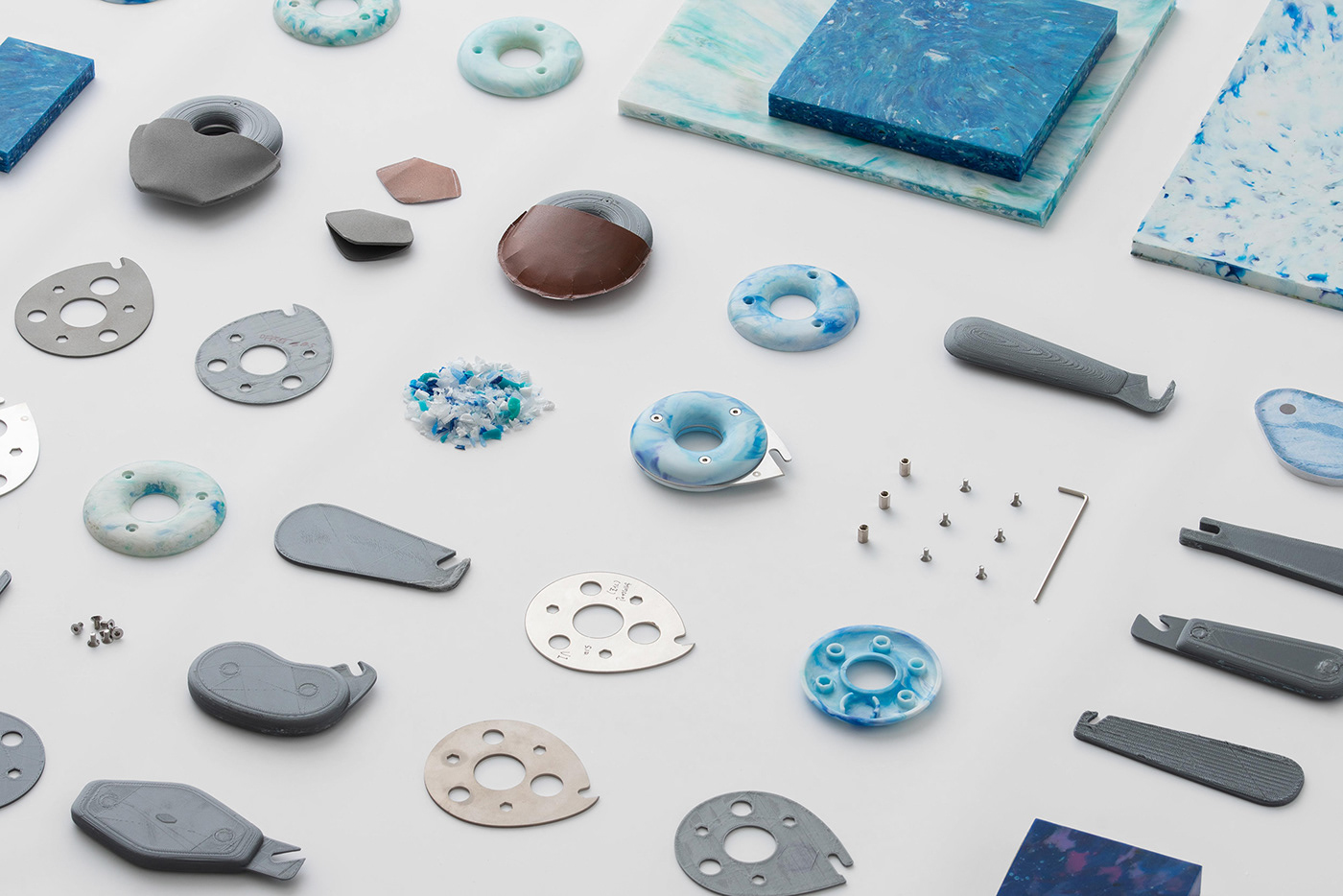 environment protection，Marbling，blue，