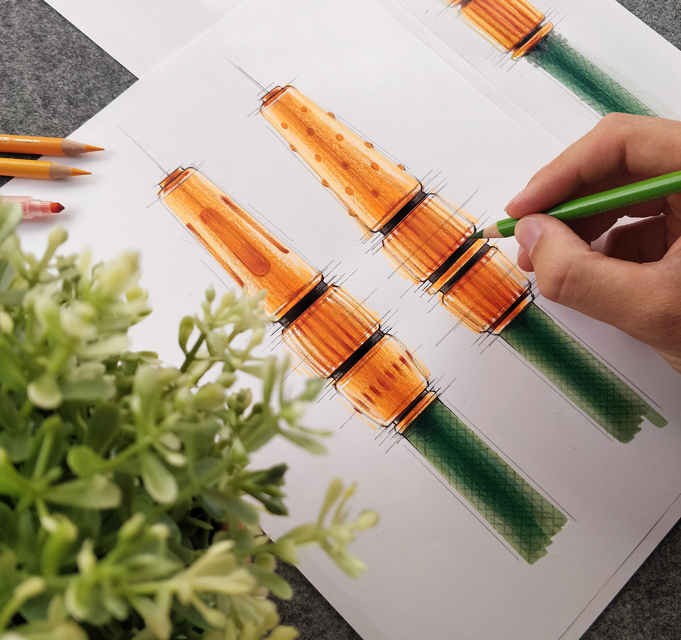 sketch，industrial design，Hand drawn products，