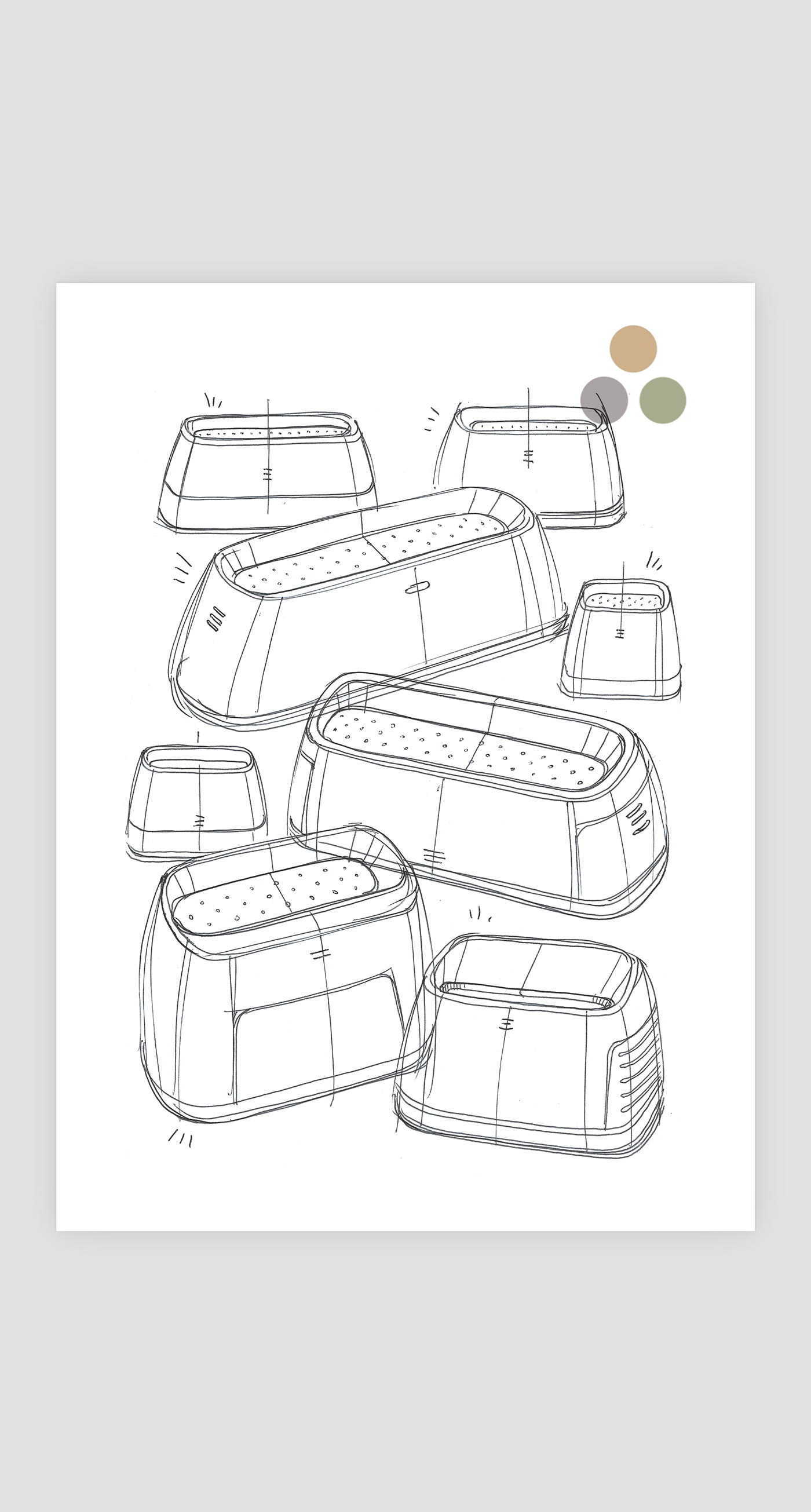 sketch，industrial design，Hand drawn products，