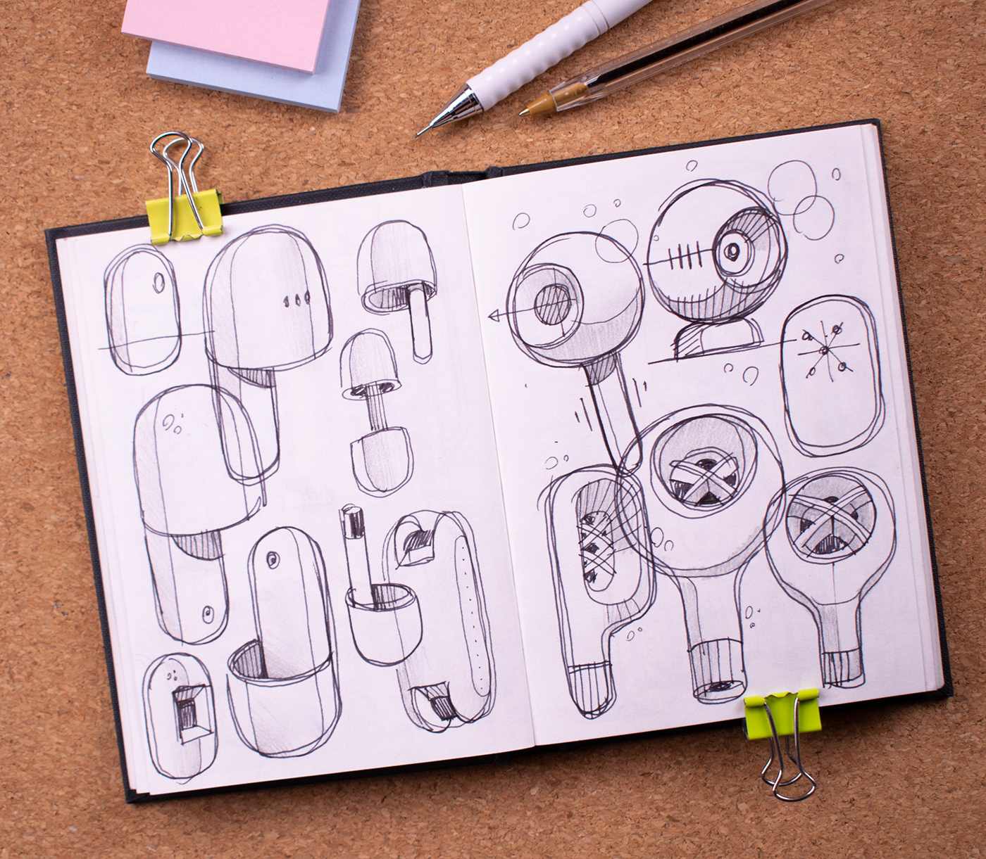 sketch，industrial design，Hand drawn products，