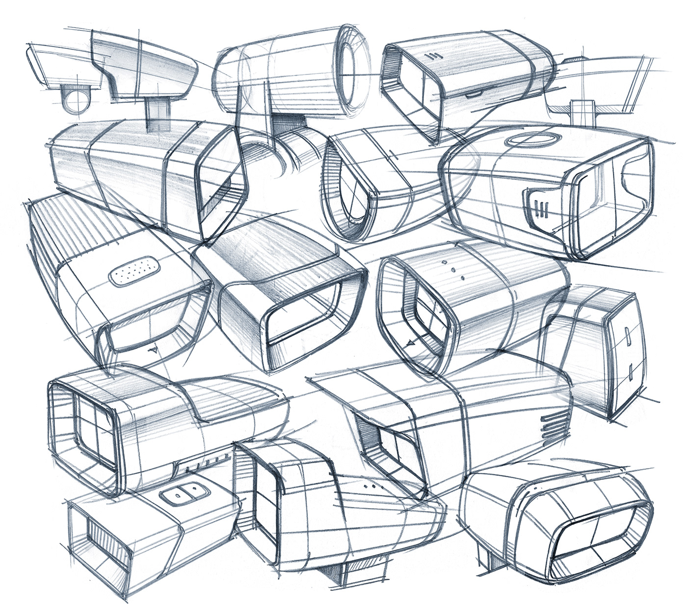 sketch，industrial design，Hand drawn products，