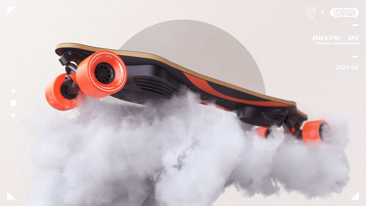 Husky design，Electric skateboard，