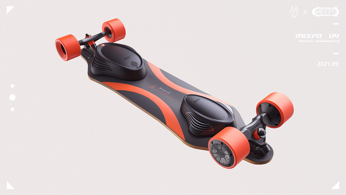 Husky design，Electric skateboard，