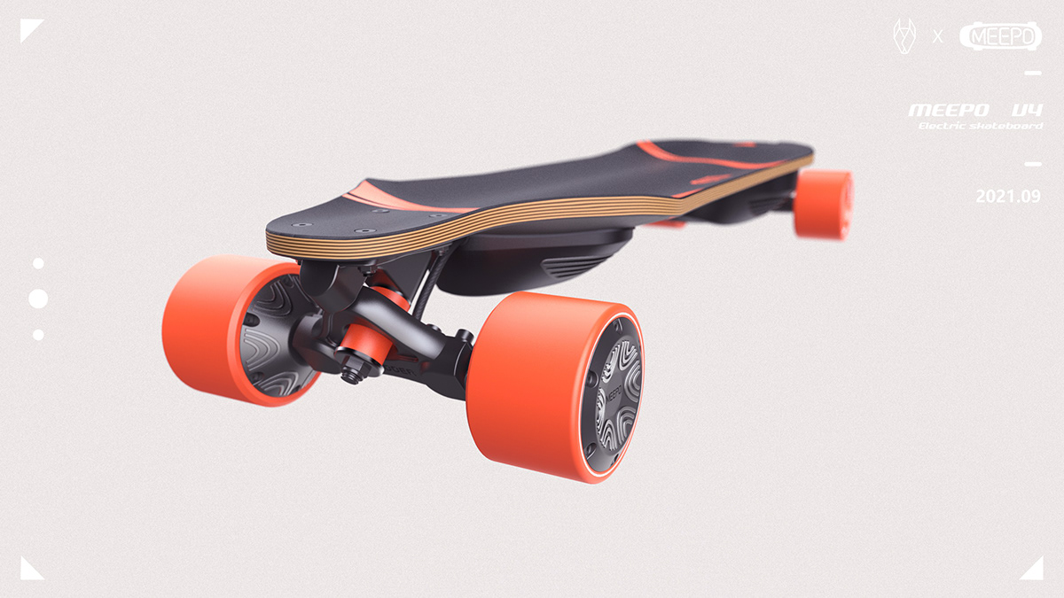 Husky design，Electric skateboard，