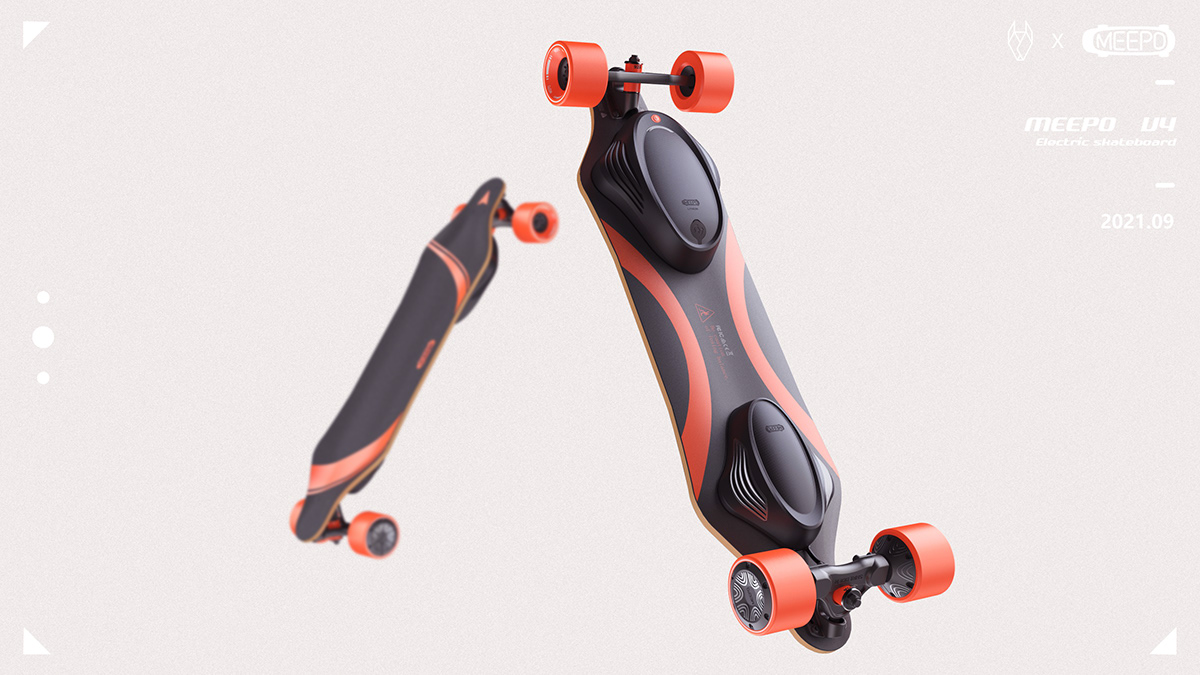 Husky design，Electric skateboard，