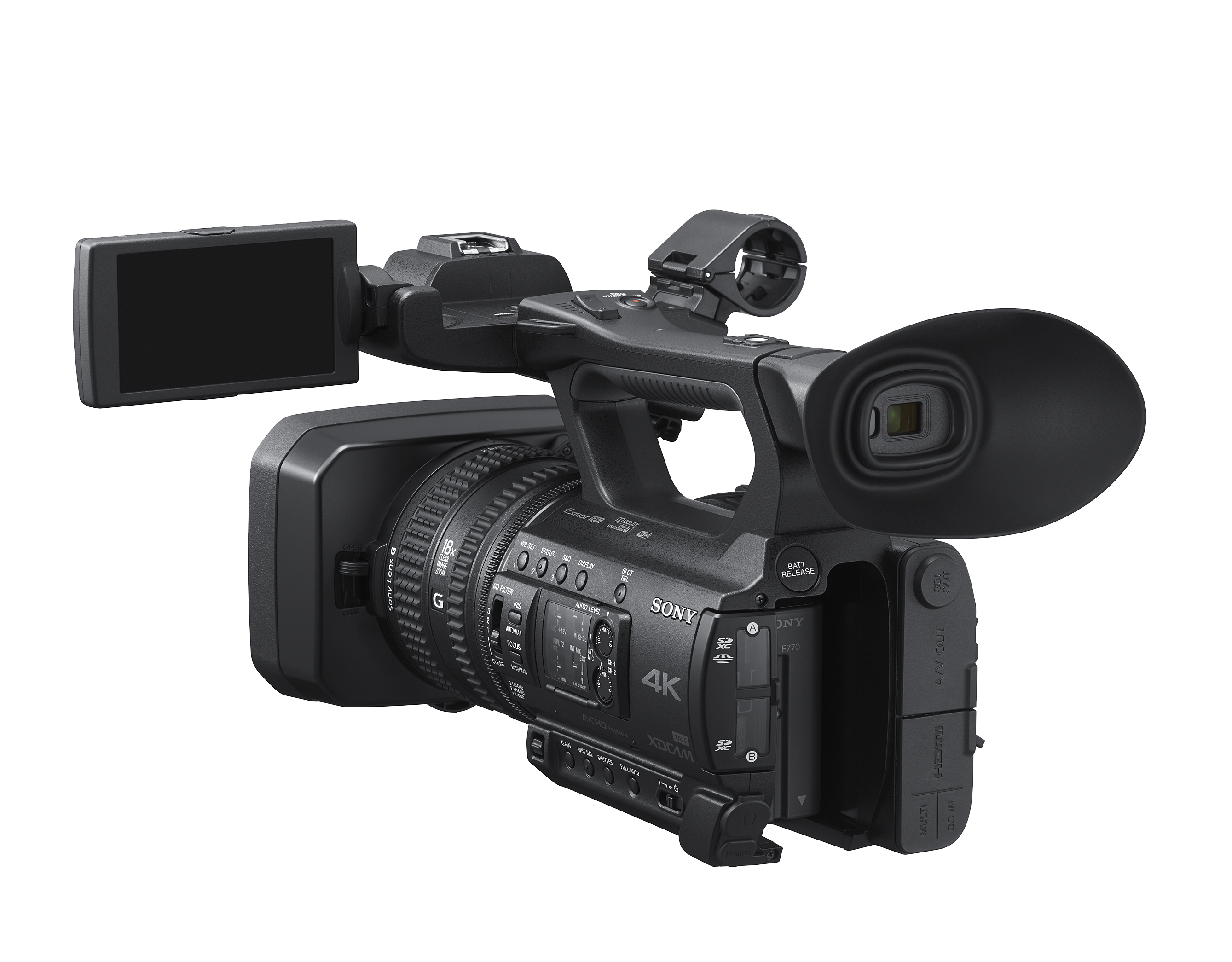 Sony，4K HD，Solid state memory camera，