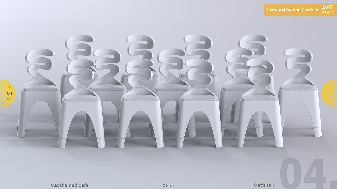 furniture design ，Theme restaurant，Cat coffee，chair，