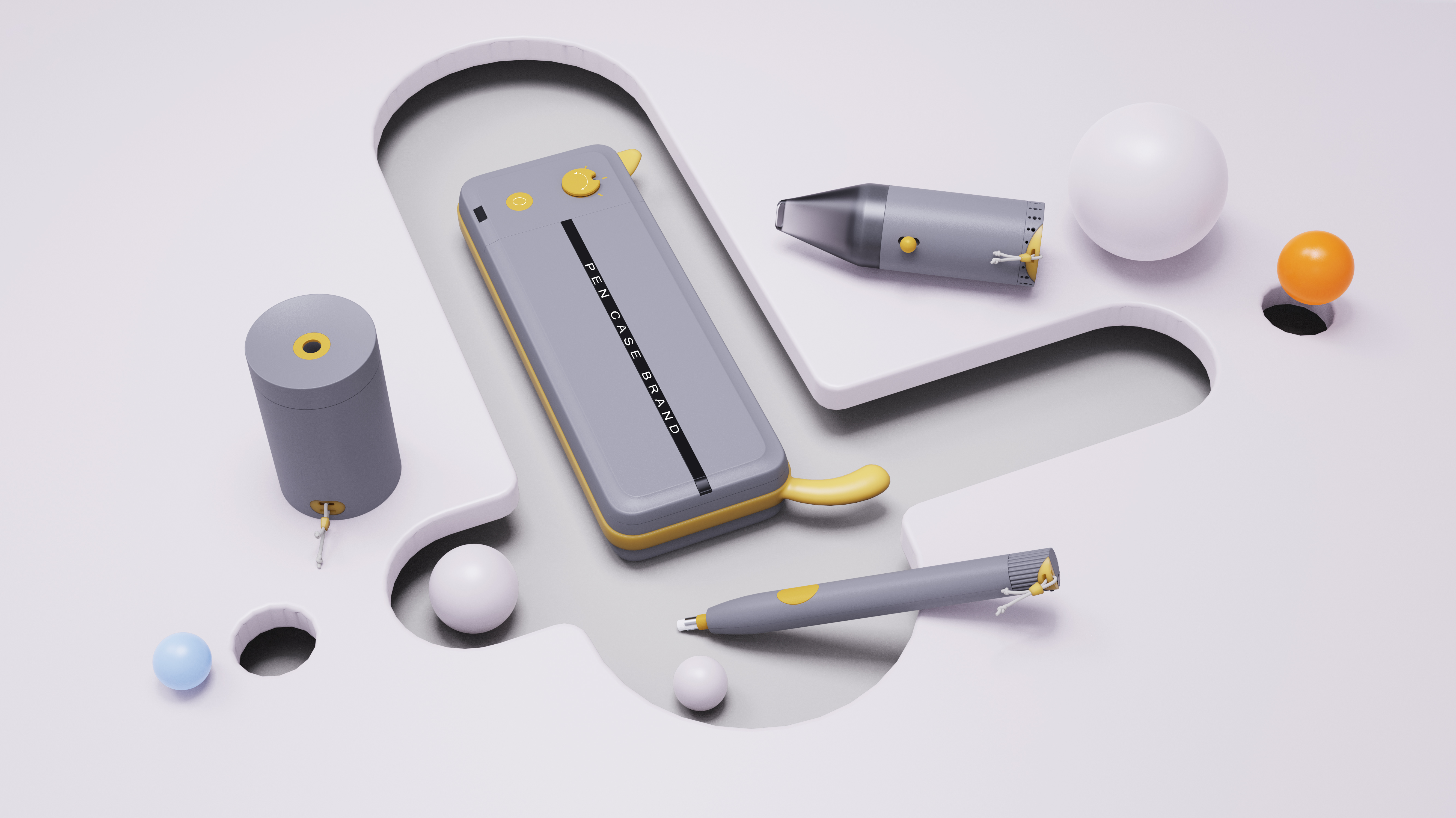 industrial design，Appearance design，Render，Stationery，Intelligent stationery，