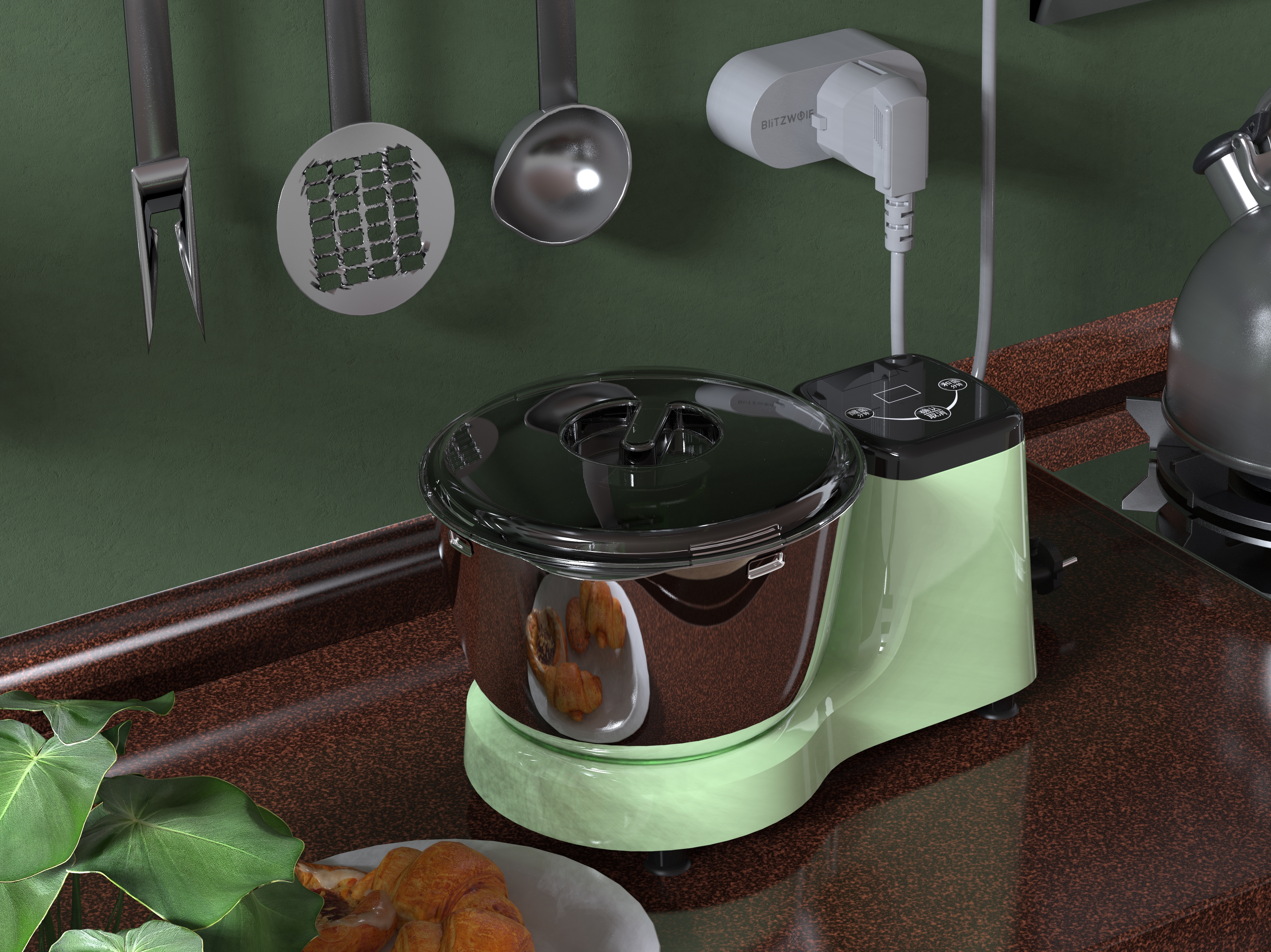 Household appliances, industrial design, home cooking machine, kneading machine, dough mixing machine，