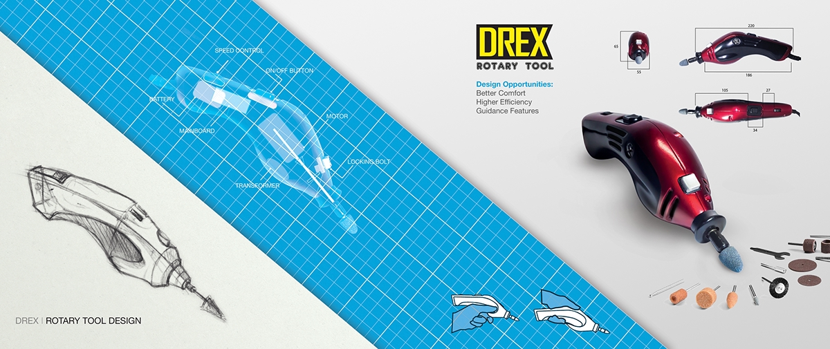 DREX，tool，product design，Grinding tool，