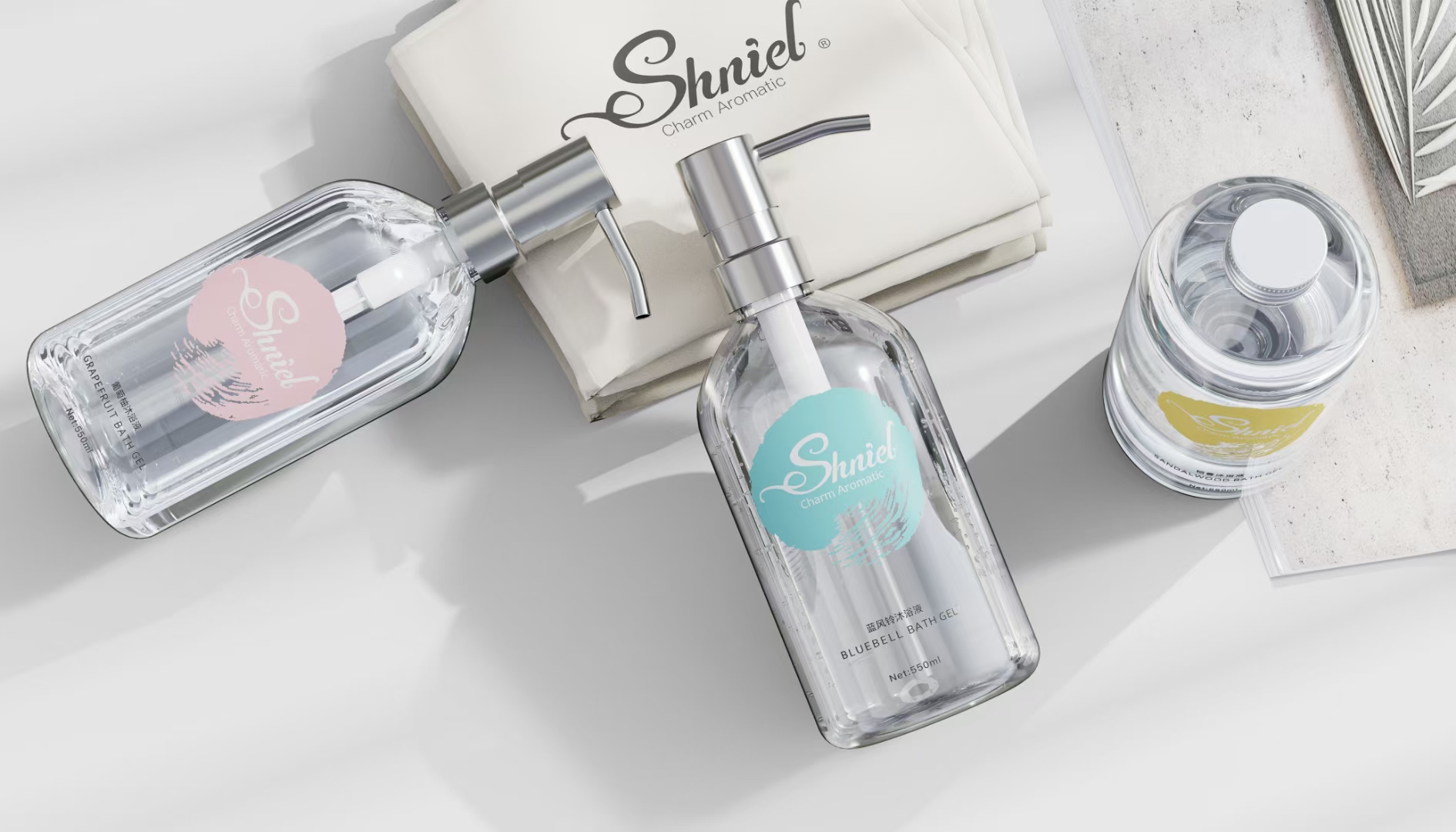 cosmetology，Bottle design，packing design，3D rendering，poster，