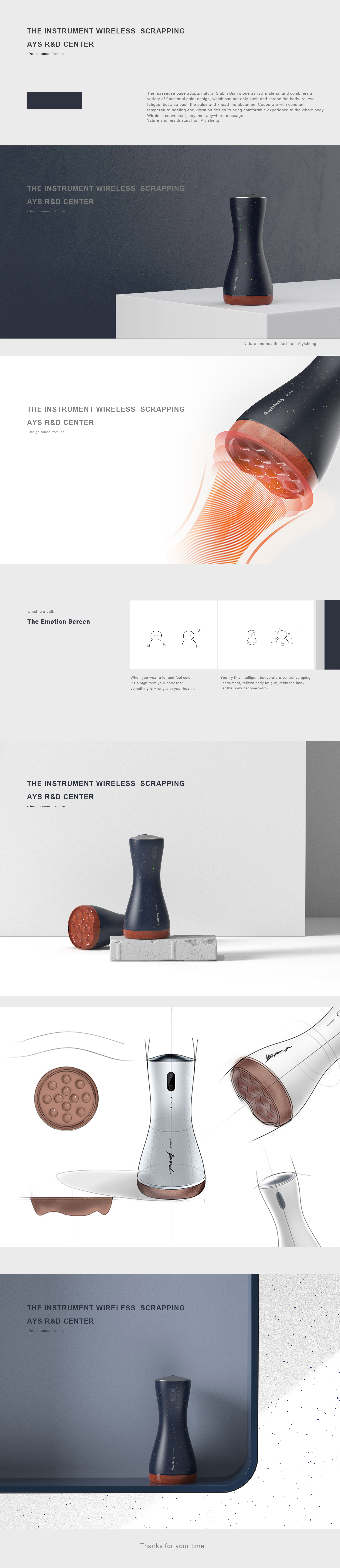 Warm massage，Scraping and detoxification，Natural Sibin Bian stone，Warm vibration，