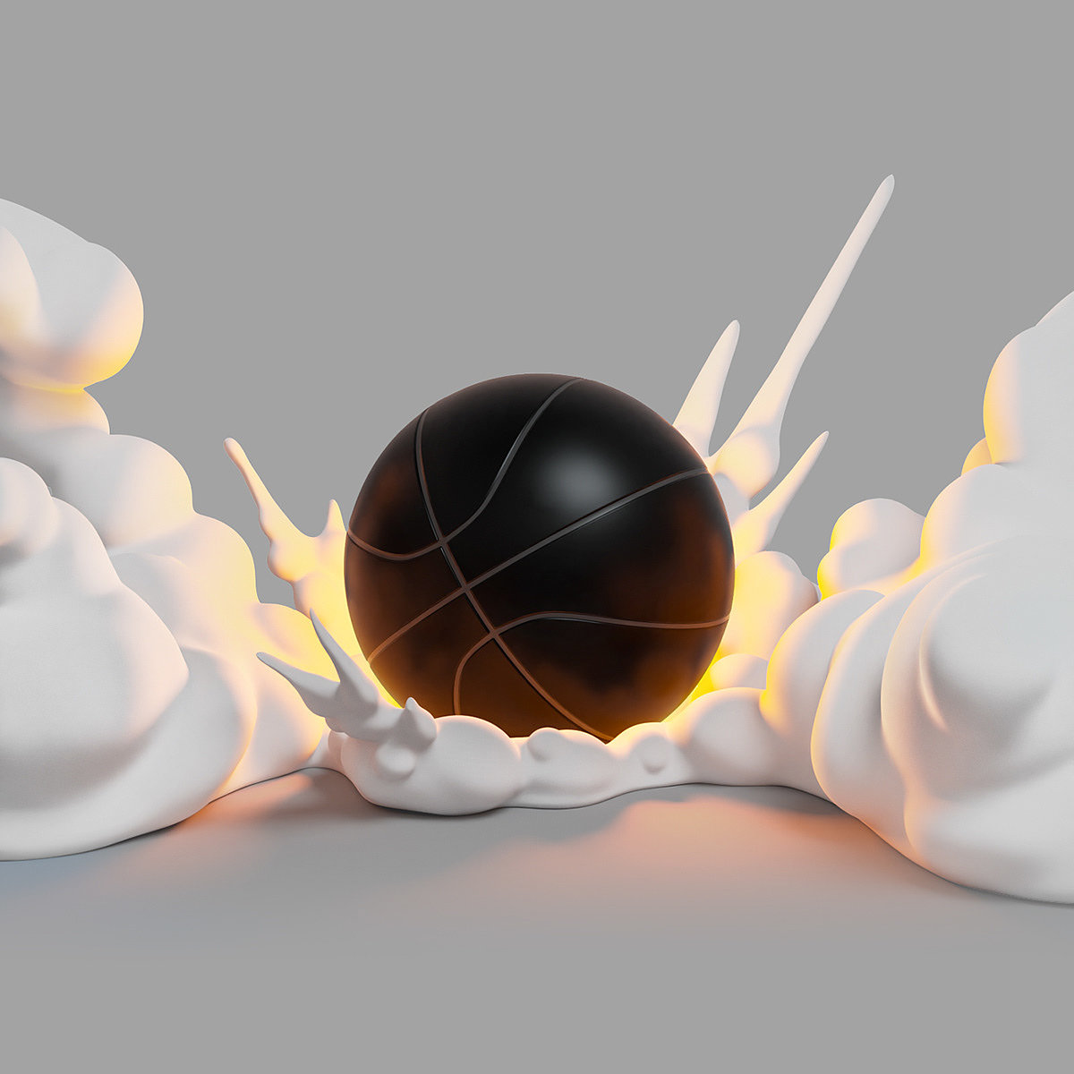 boom，Illustration design，3D art，