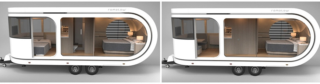 Romotow，概念设计，移动式房车，