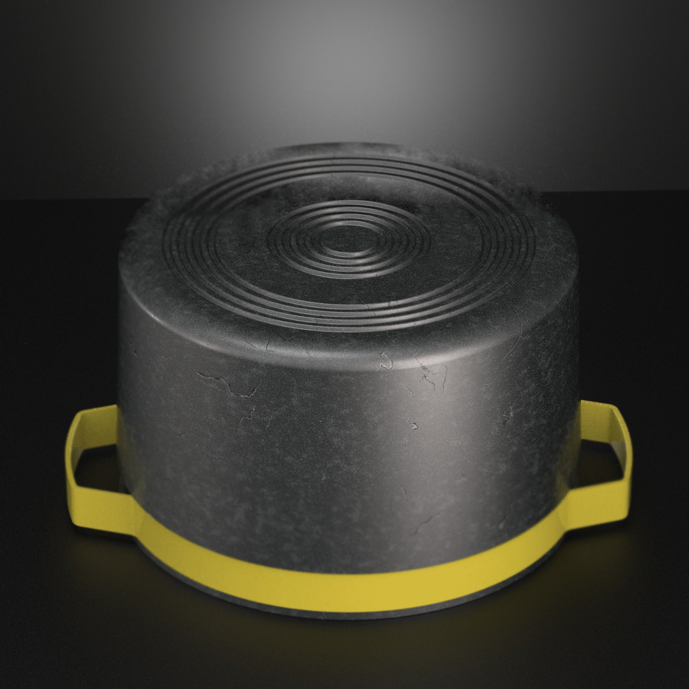 cooker，cast iron，pot，Render，