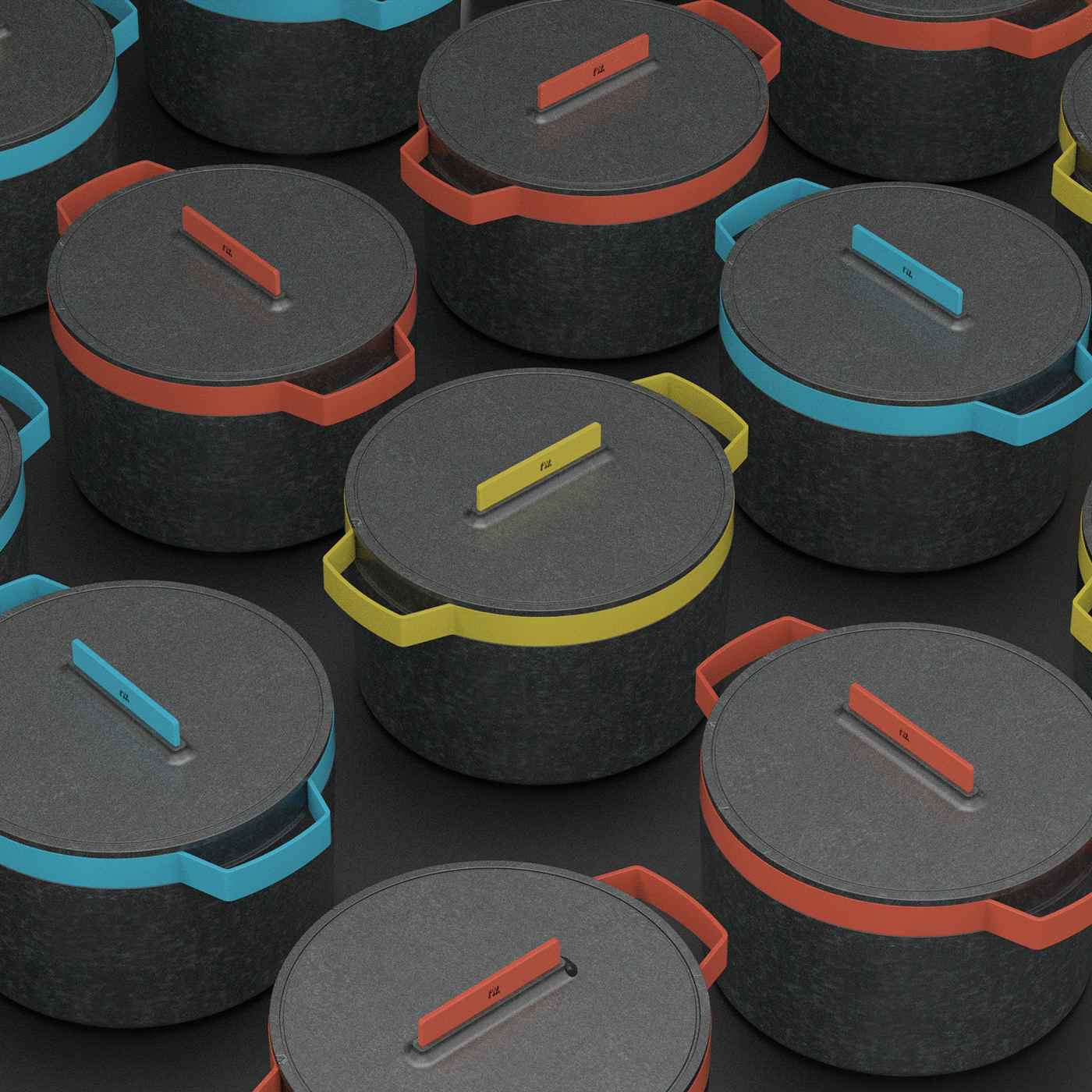 cooker，cast iron，pot，Render，