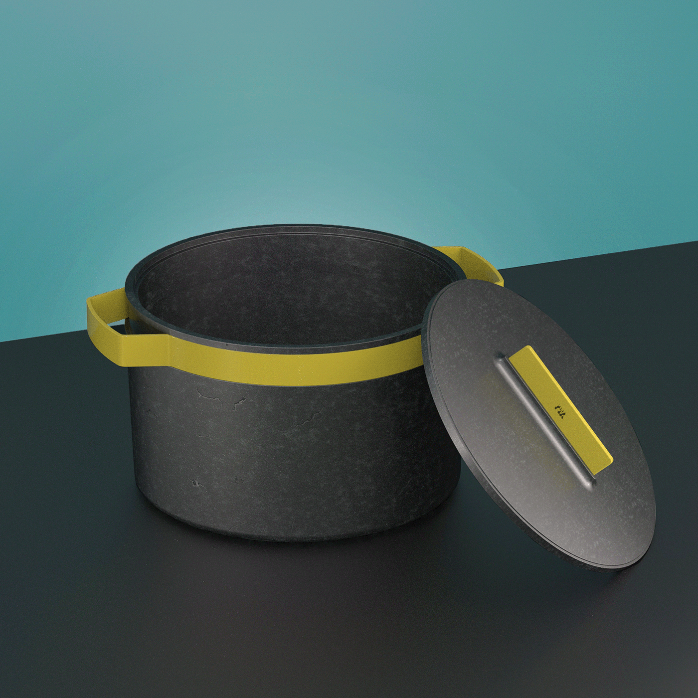 cooker，cast iron，pot，Render，